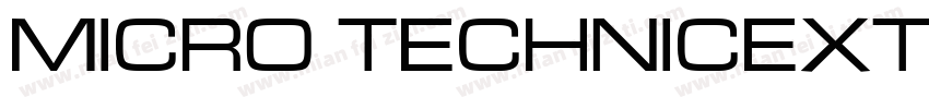 Micro TechnicExt Regular字体转换